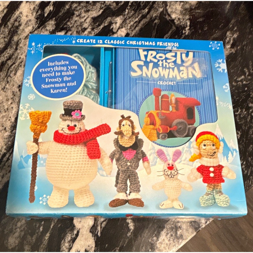 Thunder Bay Press Frosty the Snowman Crochet Kit - some color of yarn missing